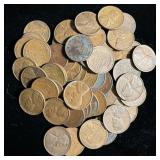 (50) Wheat Pennies