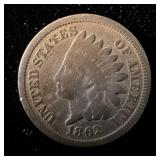 1862 Indian Head Penny