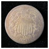 1865 2 Cent Piece