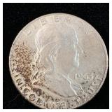 1963-D Silver Franklin Half-Dollar MS