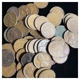 (50) Wheat Pennies