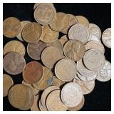 (50) Wheat Pennies