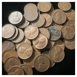 (50) Wheat Pennies