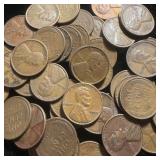 (50) Wheat Pennies