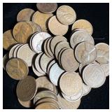 (50) Wheat Pennies