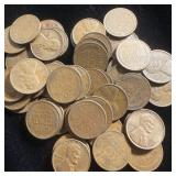 (50) Wheat Pennies