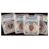 2000-S 2001-S 2017-S PR69RD DCAM Lincoln pennies>