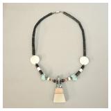 Native American Turquoise, Coral & Mother of >