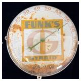 Vintage Funks G Hybrid Seed Corn Advertising Clock