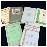 Antique cattle sales brochures Aberdeen Angus