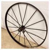 Antique 39 inch metal wagon wheel