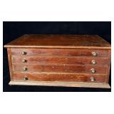 Antique Apothecary Cabinet watchmaker drawer >