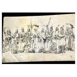 Real Photo Postcard 1910 Pine Ridge Sioux Leaders