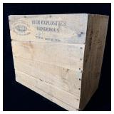Vintage Wooden Dupont Explosives Crate