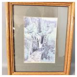 Framed Signed Jon Crane 'Roughlock Falls' >