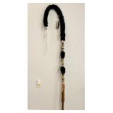 Native American Indian Beaded Medicine Stick 75'