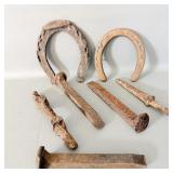 Antique Horseshoes & Spikes