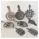 (8) Vintage Cast Iron Trivets