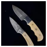 (2) 6? & 8? Damascus steel hunting knifes