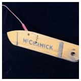 Vintage McCormick Wooden Swath Mower Blade 32.5'