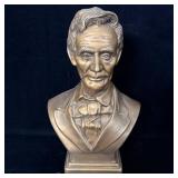 Bronze Colored Abraham Lincoln Bust 12.5'