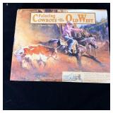 Painting cowboy and the old west hardcover book