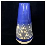 Sioux Pottery Vase 13' signed High Elk