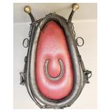 Antique brass knob Horse hame lucky horseshoe