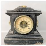 Antique Ansonia New York Cast iron clock w/