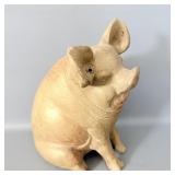 Vintage chalk wear piggy bank