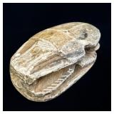 Egyptian Scarab Beetle Carved Sandstone