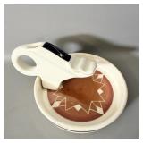 Vintage Sioux Pottery Ashtray '7 Out'