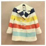 Vintage four point Hudson Bay wool coat >