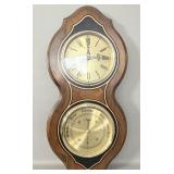 Vintage Bulova Clock & Barometer 23'