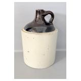 Antique 13.5' Stoneware Crock Jug >