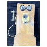 Antique Western Electric Hand Crank Wall Phone >