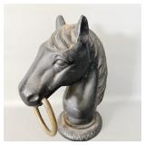 Heavy Cast Iron Horse Head Hitching Post