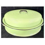 Antique jadeite green enamelware columbian
