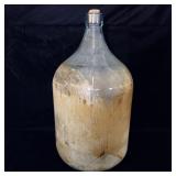 1931 7 gallon demijohn glass jug 20 inches tall