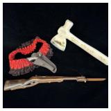 Souvenir of the Black Hills Milk Glass Hatchet, >