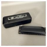 Vintage matte black HOHNER PRO HARP German
