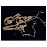 (3) Antique Oneida Victor Metal Animal Traps