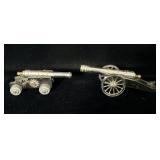 2 1960S ITALIAN MINIATURE CANNONS