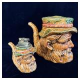 Enesco Old man planter mug and table top lighter