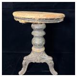 Antique 3 Legged Piano Stool 18'