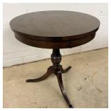 1950's Duncan Phyfe Drum Pedestal Table by