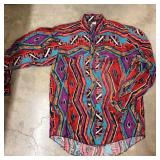 Vintage Banjo Western Button Down Shirt sz L