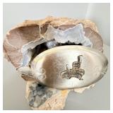 NIckel Silver 2 Toned Western Belt Buckle
