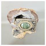 Western Agate Stone Belt Buckle
