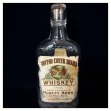 Rare antique GRIFFIN CREEK BRAND whiskey bottle